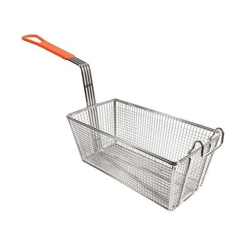 Winco FB-10 Fry Basket with Coated Handle, 12-1/8 x 6-1/2 x 5-3/8 in