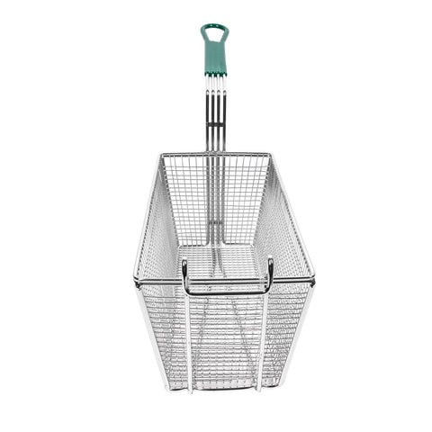 Winco FB-30 Fry Basket, Nickel-Plated Wire with Coated Handle (13.25 x 6.5 x 5.88 in)