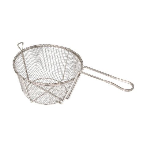 Winco FBR-8 Round Mesh Wire Fry Basket, 8 1/2 in Dia