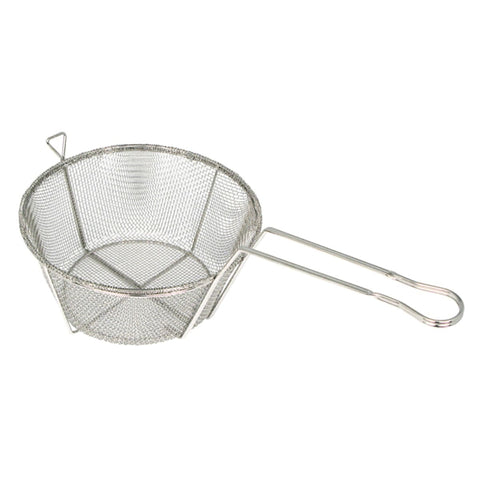 Winco FBRS-11 Round Wire Fry Basket, Nickel Plated, 10.5 in Dia