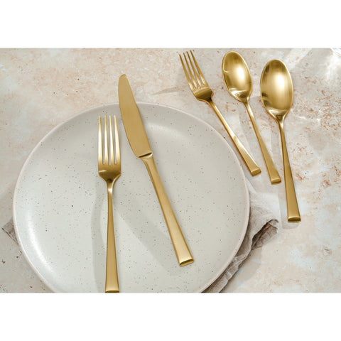 Front of the House FDK006GOS23 Parker 9.25" Matte Brass Dinner Knife
