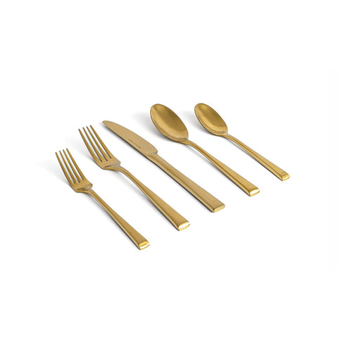Front of the House FDK006GOS23 Parker 9.25" Matte Brass Dinner Knife