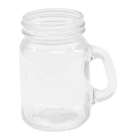 TableCraft Products FLBEER4 4.5 oz Square Mason Jar Glass