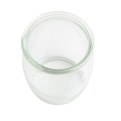 TableCraft Products FLGLASS4 4 oz Vintage Style Glasses, Clear Glass, Pack of 4