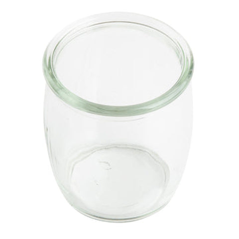 TableCraft Products FLGLASS4 4 oz Vintage Style Glasses, Clear Glass, Pack of 4