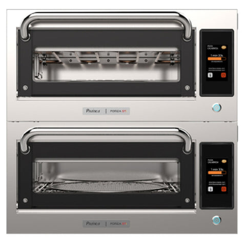 Pratica Products Inc 990115-DBL Forza STi Double Deck Rapid Cook Pizza Oven (Ventless, Electric)