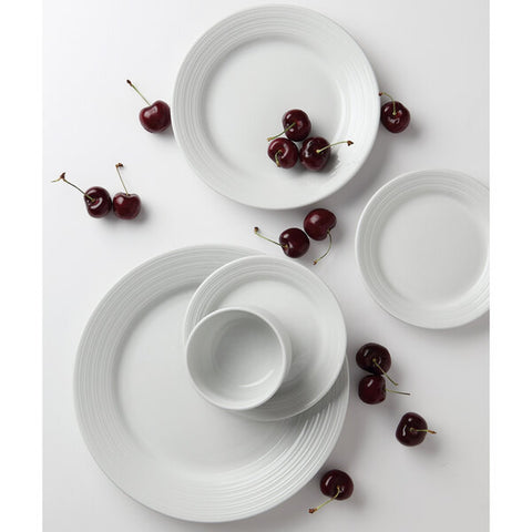 Tuxton China FPA-072 Pacifica 7-1/4" Bright White Embossed China Plate