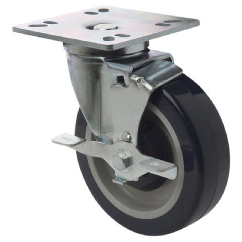 1880 Hospitality FPCST5HD 4-Inch Heavy-Duty Mounting Plate Universal Caster Set