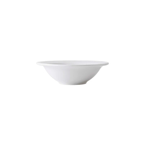 Tuxton China FPD-064N Pacifica 10.25 oz. Bright White Embossed Narrow Rim Grapefruit Bowl