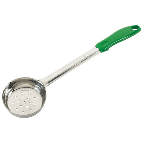 Winco FPP-4 4 oz Perforated Food Portioner, One-Piece, Green Handle, Stainless Steel