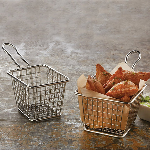 American Metalcraft FRYT433 Stainless Steel Mini Fry Basket