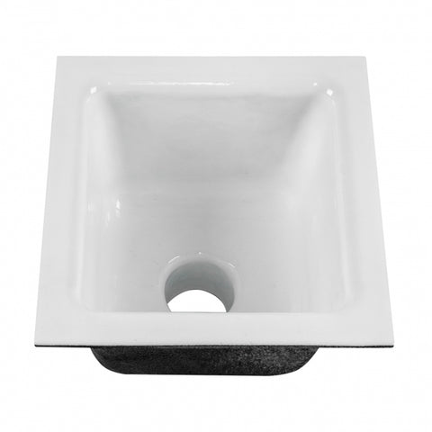 GSW USA FS-1263 12" x 12" x 6" Cast Iron Floor Sink with Dome Strainer