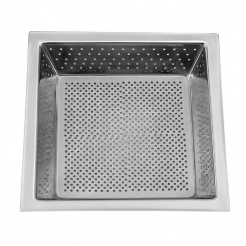 GSW USA FS-BS5 Stainless Steel Floor Sink Basket 10" x 10" x 5"