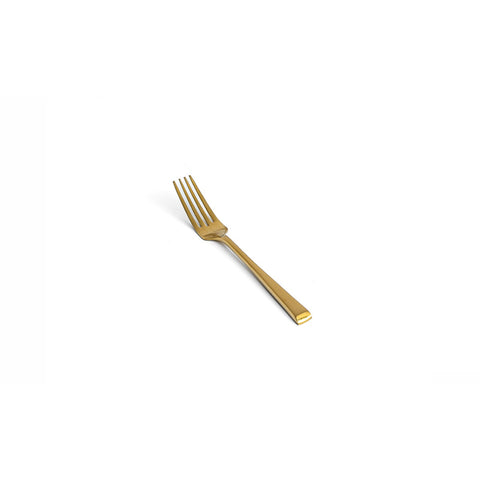 Front of the House FTS006GOS23 Parker 7" Matte Brass 18/10 Stainless Steel Extra Heavy Weight Teaspoon
