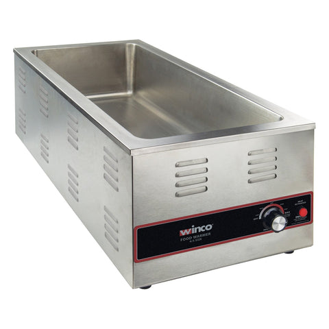 Winco FW-L600 4/3 Electric Countertop Food Pan Warmer, 1500W