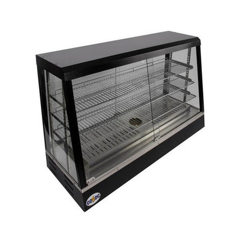 Cozoc FW5002-9-36 36" Countertop Heated Display Case with 3 Shelves