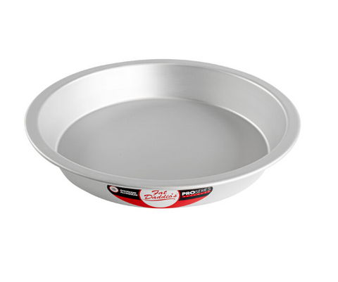 PIE-10 Fat Daddio's Pie Pan, 10 in Dia x 1/2 in Deep , Aluminum