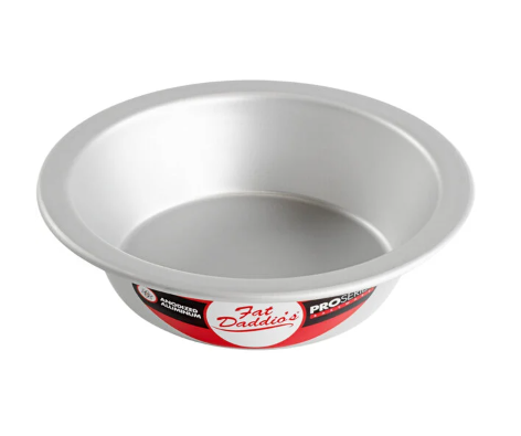 PIE-6 Fat Daddio's Pie Pan, 6 in Dia x 1/2 in Deep , Aluminum