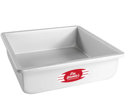 PSQ-10103 Fat Daddio's Square Pan, 10 in x 10 in x 3 in , Aluminum