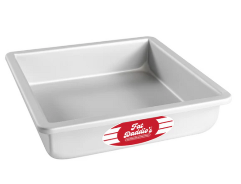 PSQ-882 Fat Daddio's Square Pan, 8 in x 8 in x 2 in , Aluminum