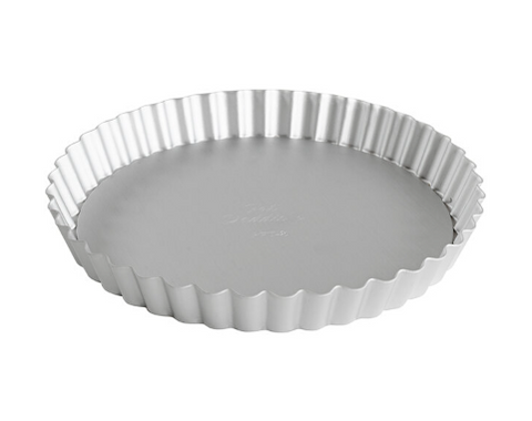 PFT-8 Fat Daddio's Fluted Tart Pan Removable Bottom, 8 in x 1 in, aluminum