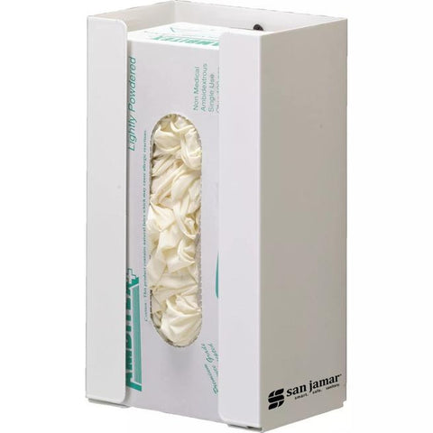CFS Brands G0802 Disposable Glove Dispenser, White Steel