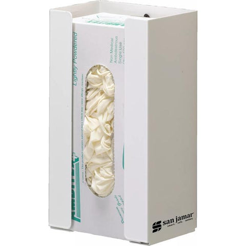 CFS Brands G0802 Disposable Glove Dispenser, White Steel