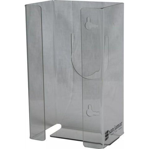 San Jamar G0803 Clear Plexiglass Single-Box Disposable Glove Dispenser
