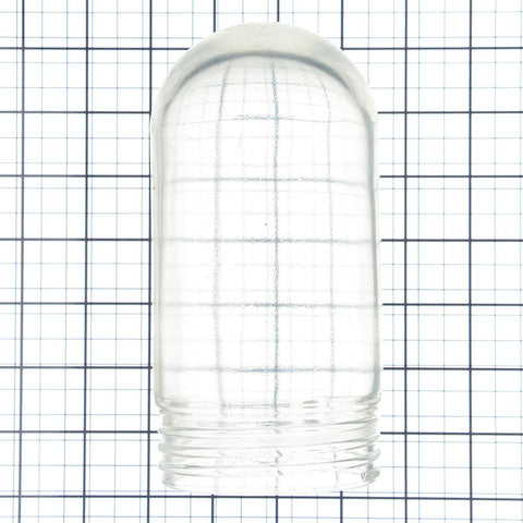 Shat-R-Shield G1001 PFA Coated Clear Glass Globe for Vaportight Fixtures