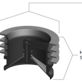 Waterless Floor Trap Seal, 3.5 in