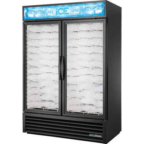 True Manufacturing GDIM-49NT-HC~TSL01 Two-Section Ice Merchandiser Freezer