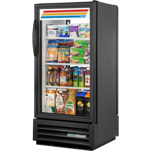 True GDM-10PT-HC~TSL01 10 Cu. Ft. Pass-Thru Swing Door Refrigerated Merchandiser