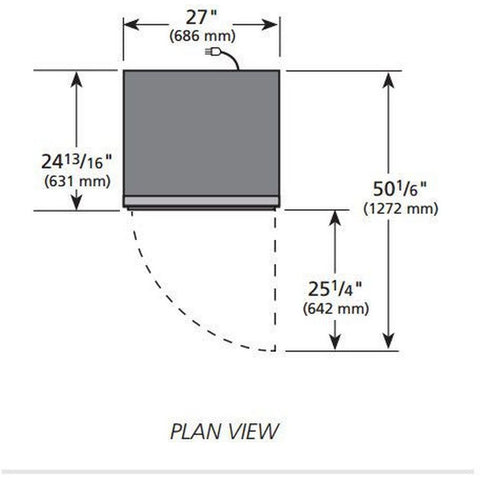 True Mfg. GDM-19T-F~TSL01 One-Section Glass Swing Door Merchandiser Freezer, 19 Cu. Ft.