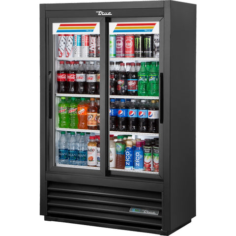 True Manufacturing GDM-33SSL-56-HC-LD 36" Two-Section Sliding Glass Door Merchandiser Refrigerator