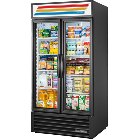 True GDM-35-HC~TSL01 2-Door Swing Glass Door Merchandiser Refrigerator, 35 Cu. Ft.