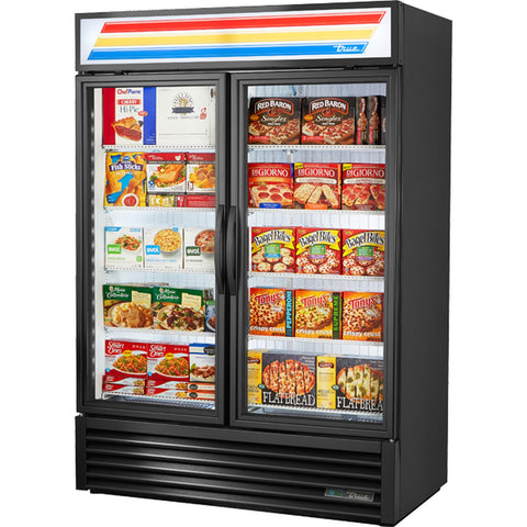 True Manufacturing GDM-49F-HC~TSL01 Swing Door Glass Merchandiser Freezer with LED Lighting