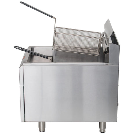 Globe GF30G Countertop Gas Fryer - 30 lb Vat, 53,000 BTU, Natural Gas