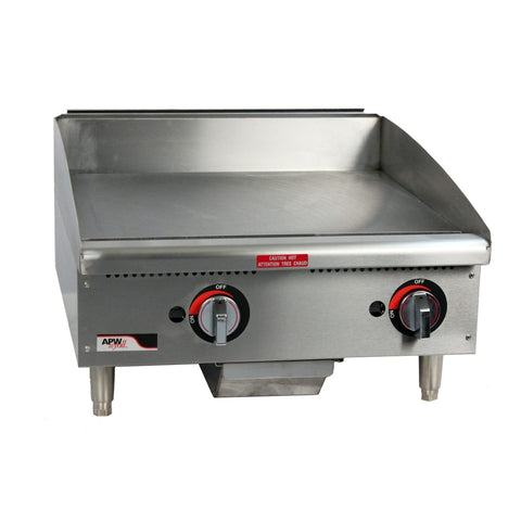 APW Wyott 3G-GGT-18S 18 in Countertop Gas Griddle w/ Thermostatic Controls (Natural Gas)