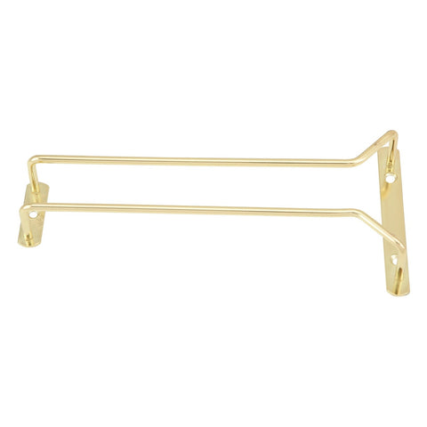 Winco GH-10 10-Inch Brass-Plated Wire Single Channel Glass Hanger