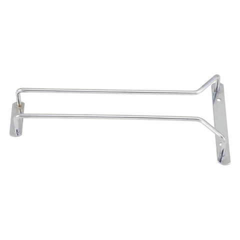 Winco GHC-10 10" Wire Single Channel Glass Hanger, Chrome Plated