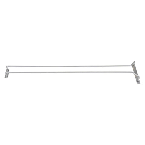 Winco GHC-24 24" Chrome-Plated Wire Single Channel Glass Hanger