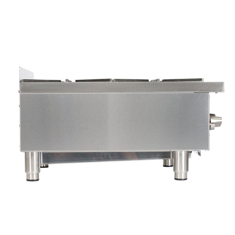Globe GHP24G 24 in 4-Burner Countertop Gas Hot Plate (88,000 BTU)