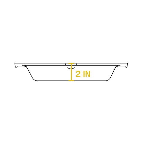 Lodge Cast Iron GL8 - Pre-Seasoned Cast Iron Dual-Handle Pan