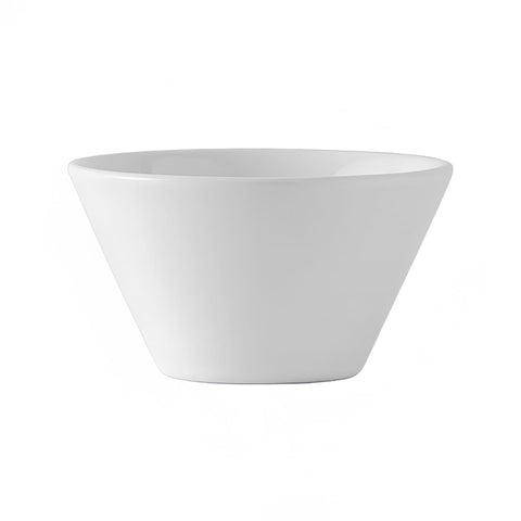 Tuxton China GLP-040 8 oz Round TuxTrendz Linx Bouillon Bowl, Porcelain White
