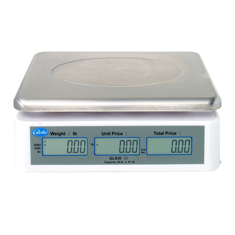 Globe GLS30 30 lb. Digital Price Computing Scale, Legal for Trade