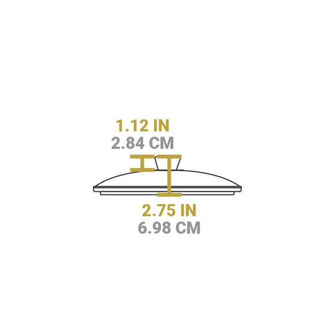 Lodge GLSQ10 - 10.5-Inch Square Tempered Glass Lid