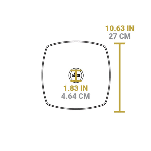 Lodge GLSQ10 - 10.5-Inch Square Tempered Glass Lid