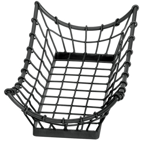 Tablecraft Products GM1608 Grand Master Rectangular Black Metal Basket