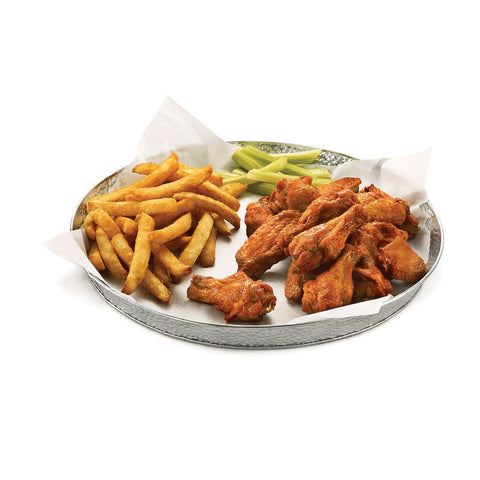 Tablecraft GP12 12" Galvanized Steel Round Diner Platter