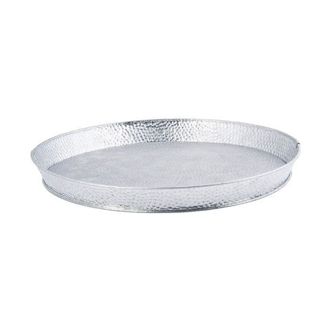 Tablecraft GP12 12" Galvanized Steel Round Diner Platter